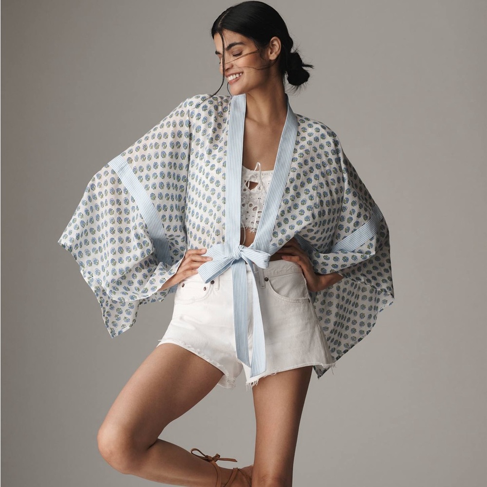 Anthropologie Tie-Front Shawl